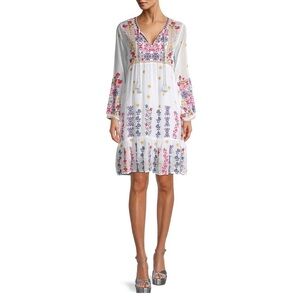 JOHNNY WAS Daisy Embroidered Dress Size XS​​​​​